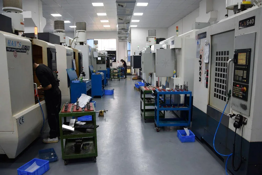 Machinist at a vertical machining centre in the milling bay